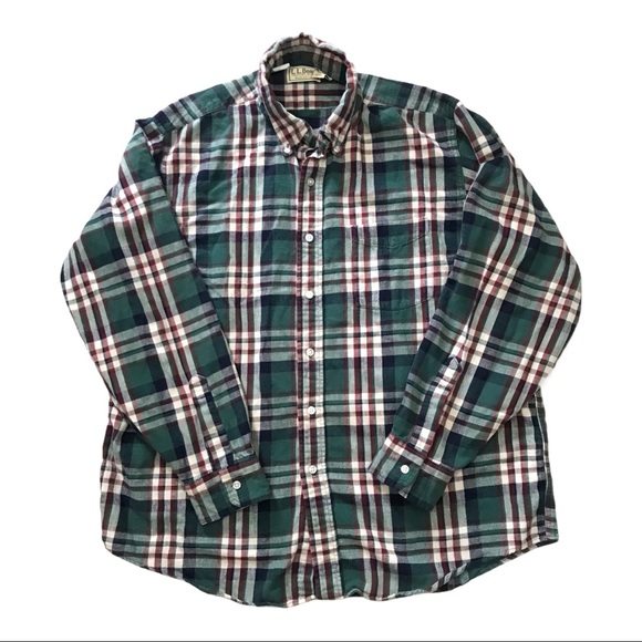 Bundle 2 Vintage LL Bean Broken In Flannel Shirts - Picture 3 of 10